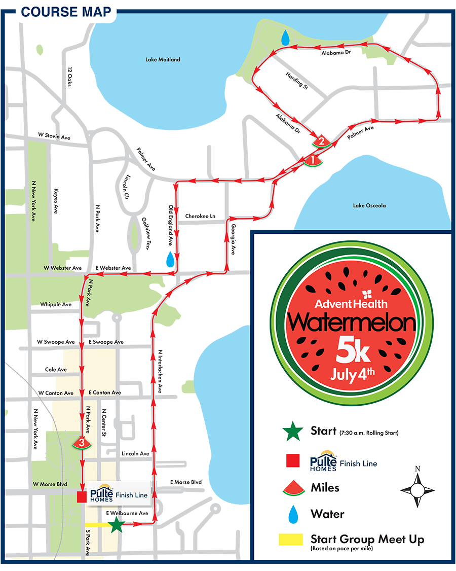 Watermelon 5K course
