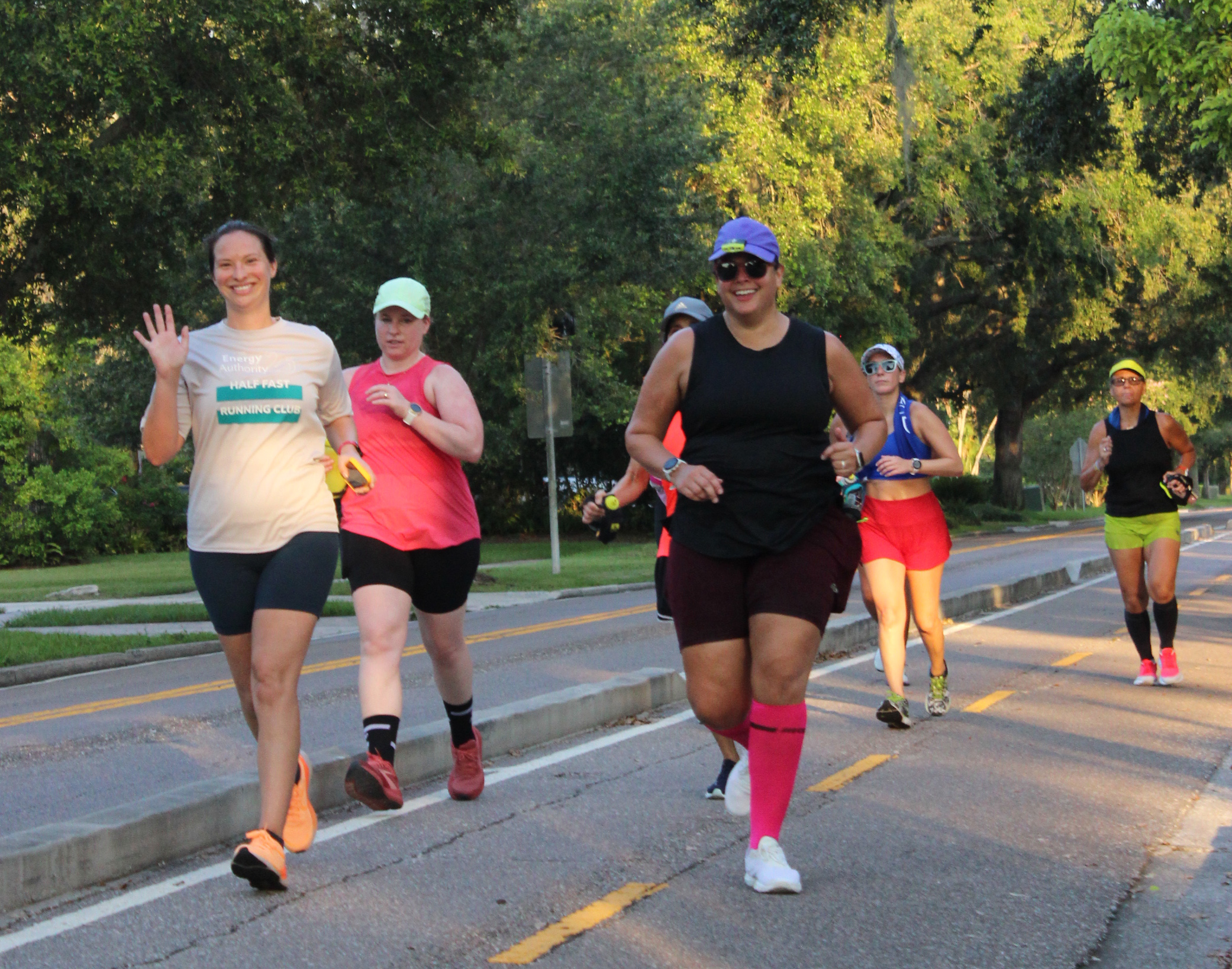Group on a training run